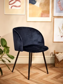 Sale Søstrene Grene Schweiz Samtstuhl Stone Blue