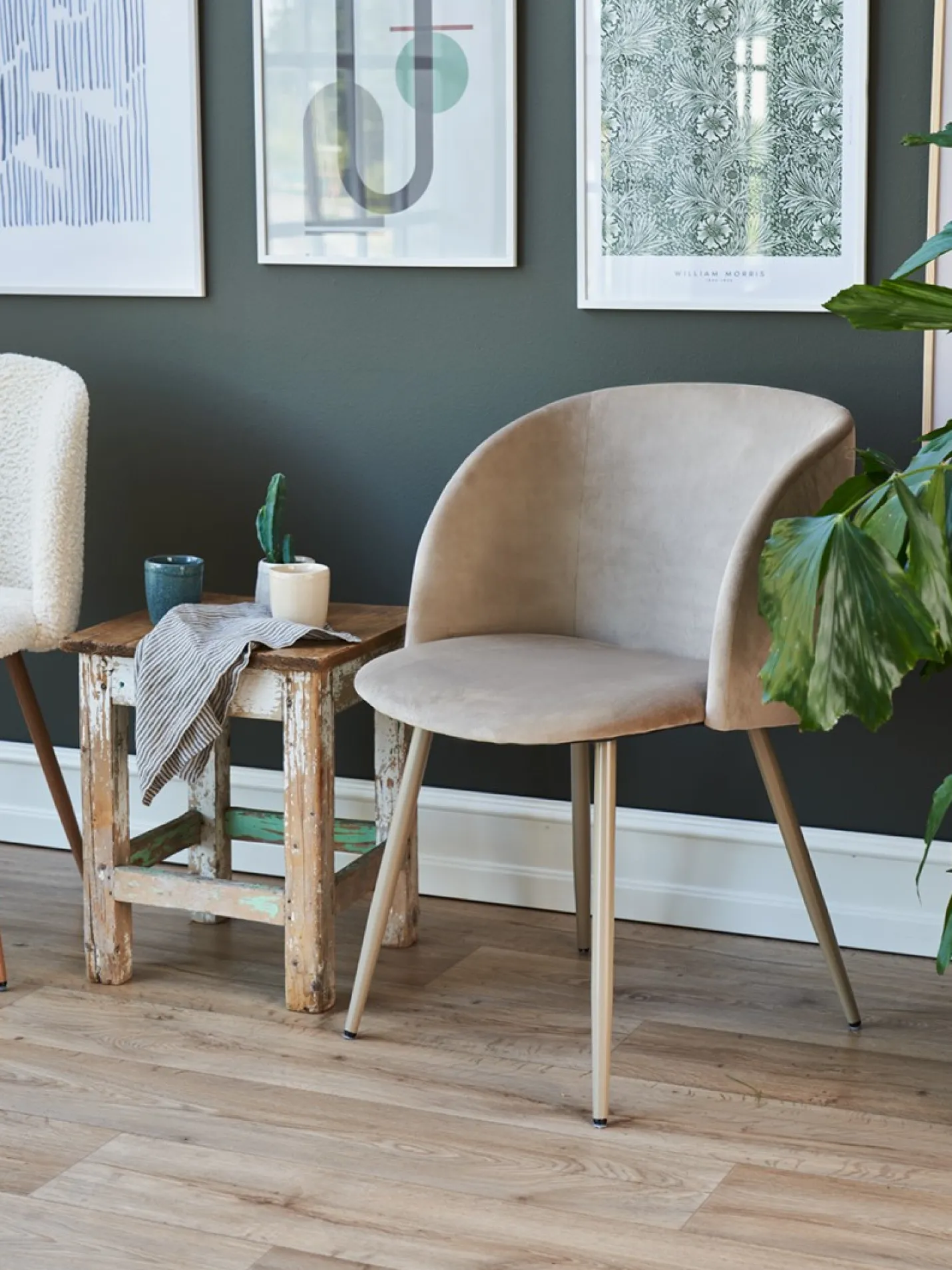 New Søstrene Grene Schweiz Samtstuhl Sand