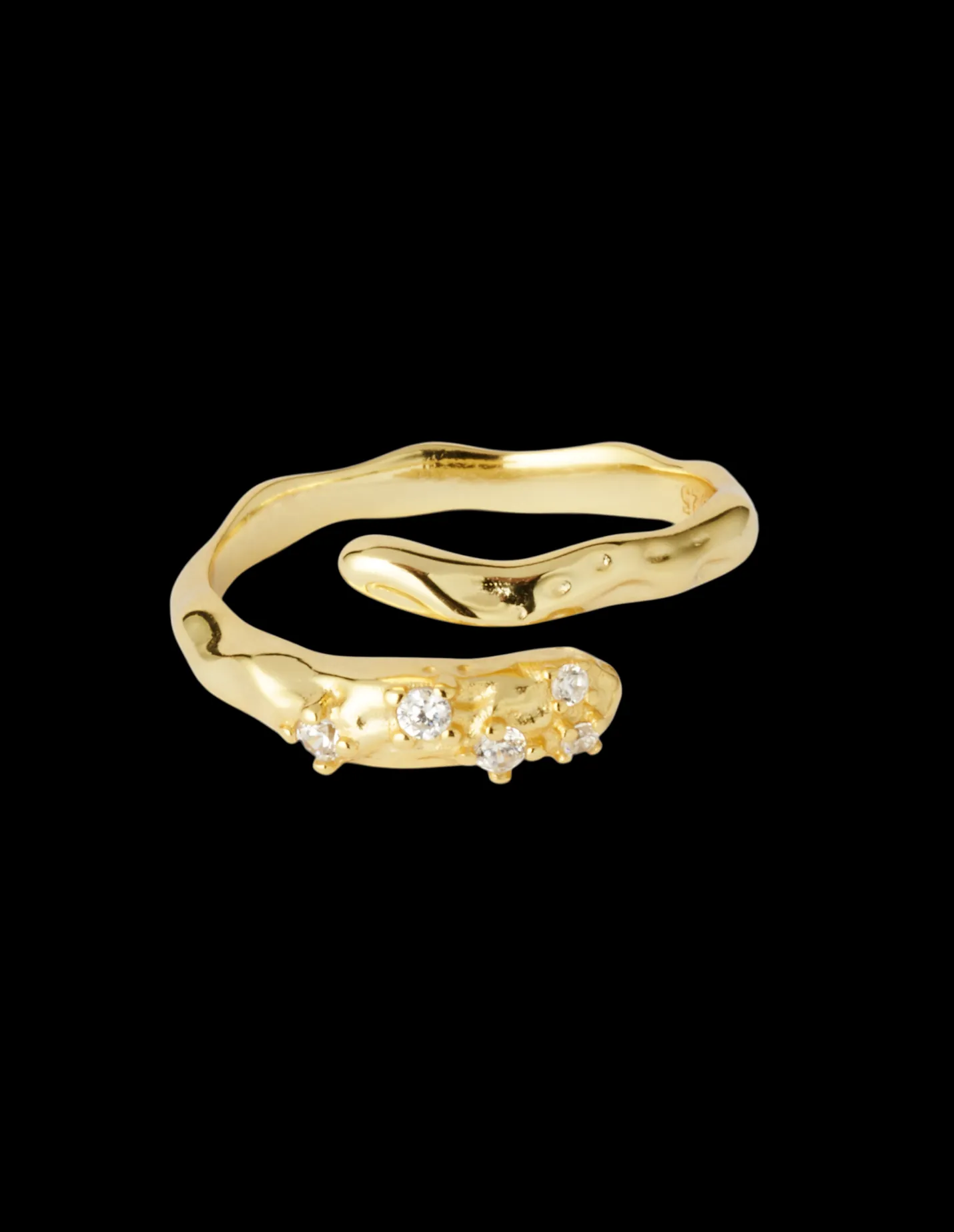 Sale Søstrene Grene Schweiz Shiny Twist Ring Gold