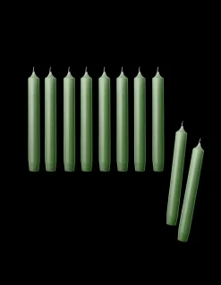 Outlet Søstrene Grene Schweiz Stabkerzen 19 Cm 10 Stck Moss Green