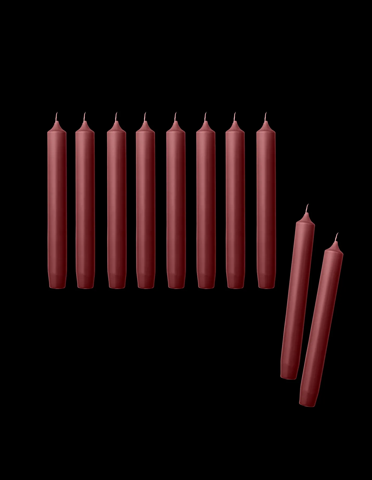 Discount Søstrene Grene Schweiz Stabkerzen 19 Cm 10er-Pack Bordeaux