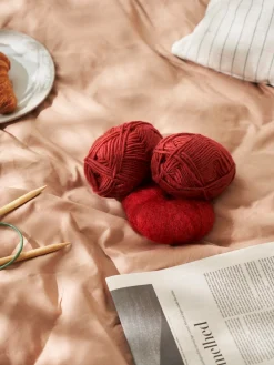 Clearance Søstrene Grene Schweiz Strickwolle Red