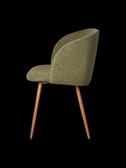 Sale Søstrene Grene Schweiz Stuhl Mit Bouclé-Stoff Olive Green