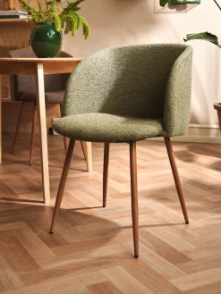 Sale Søstrene Grene Schweiz Stuhl Mit Bouclé-Stoff Olive Green