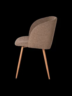 New Søstrene Grene Schweiz Stuhl Mit Bouclé-Stoff Brown