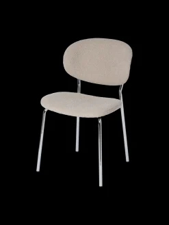 Clearance Søstrene Grene Schweiz Stuhl Mit Bouclé-Stoff Off White