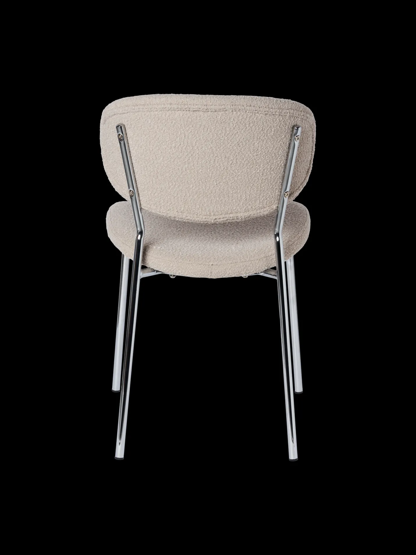 Clearance Søstrene Grene Schweiz Stuhl Mit Bouclé-Stoff Off White