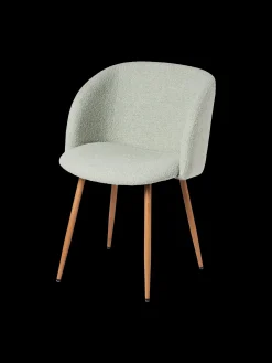 Online Søstrene Grene Schweiz Stuhl Mit Bouclé-Stoff Light Green