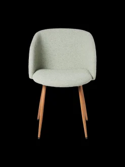 Online Søstrene Grene Schweiz Stuhl Mit Bouclé-Stoff Light Green