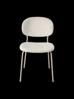 Online Søstrene Grene Schweiz Stuhl Mit Bouclé-Stoff 2er-Pack Off White