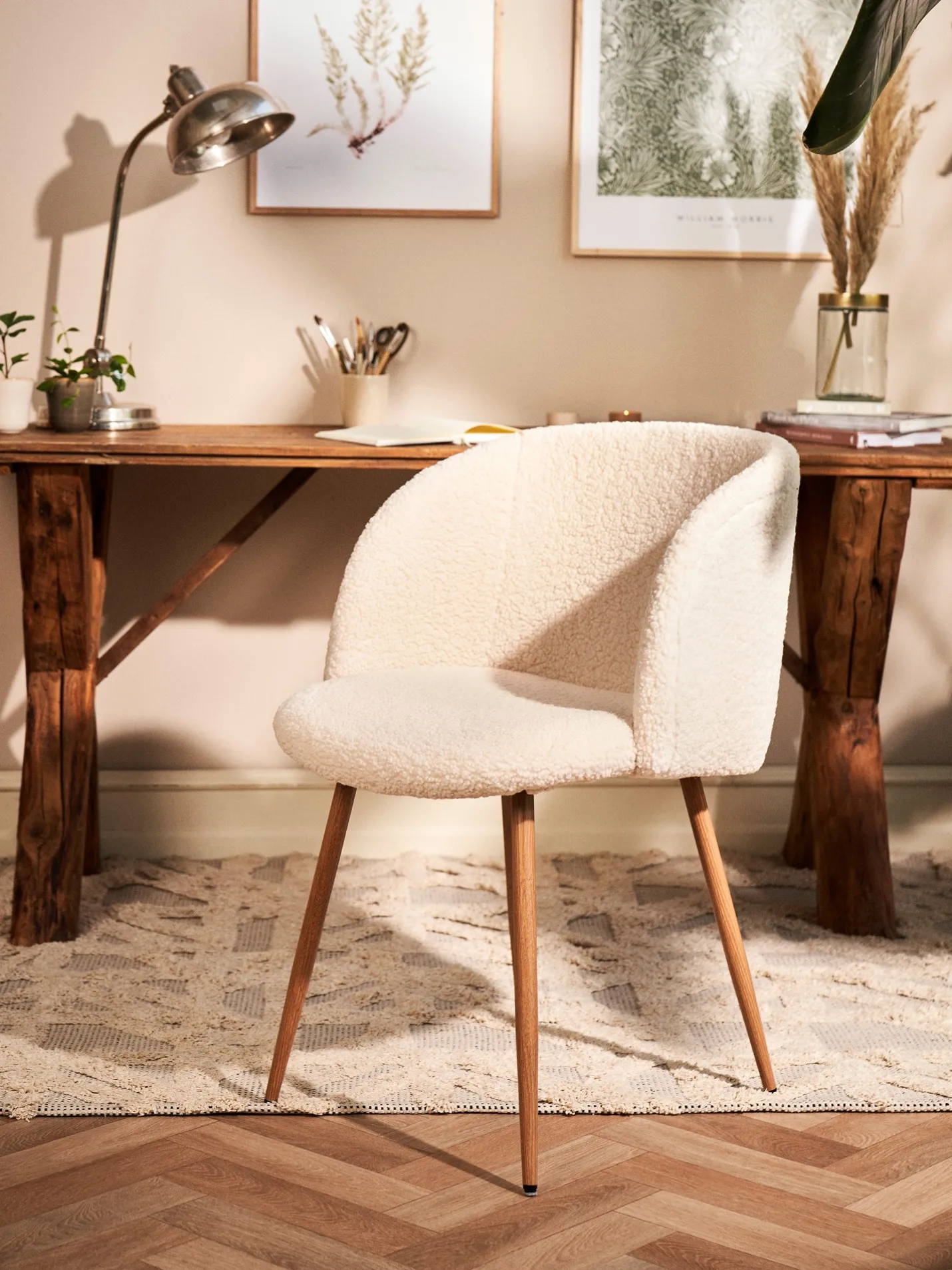Sale Søstrene Grene Schweiz Stuhl Mit Teddystoff-Bezug