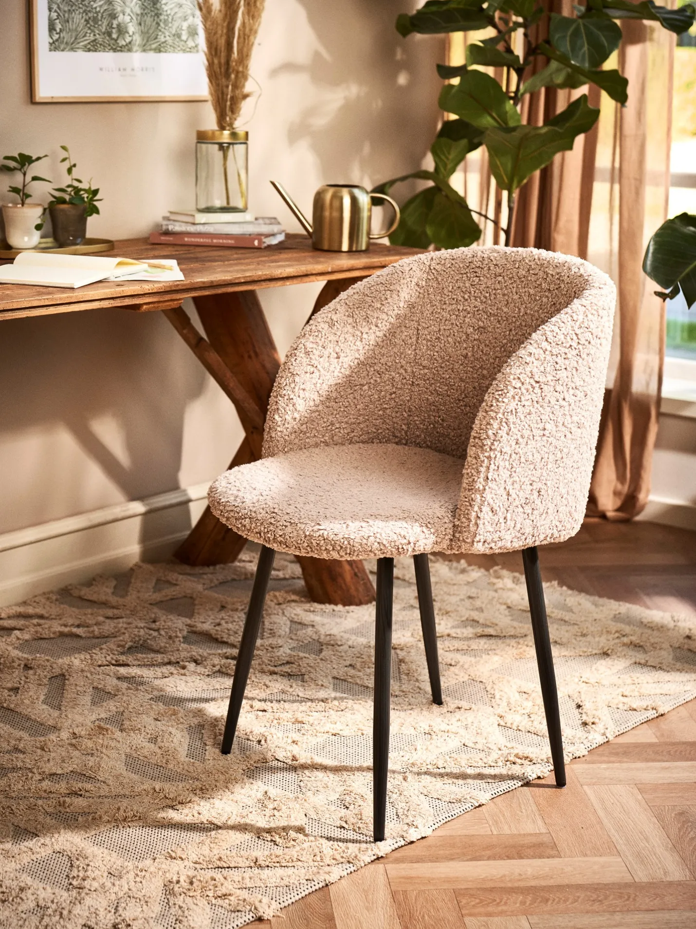 Sale Søstrene Grene Schweiz Stuhl Mit Teddystoff-Bezug