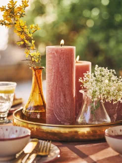 Søstrene Grene Schweiz Stumpenkerzen Terracotta