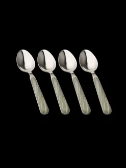 Best Søstrene Grene Schweiz Teelöffel-Set Texture Legno Milky Green