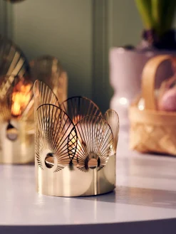 Online Søstrene Grene Schweiz Teelichthalter Gold