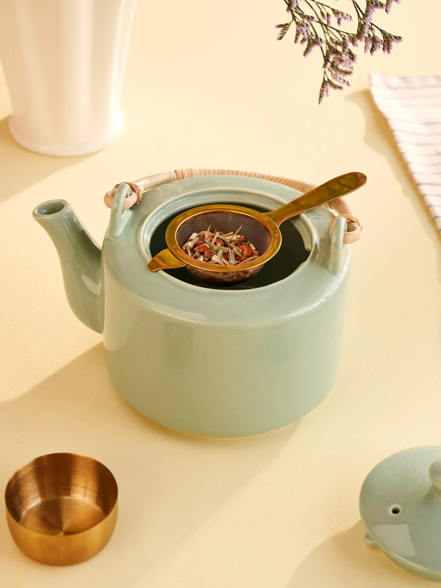 Clearance Søstrene Grene Schweiz Teesieb-Set Brass