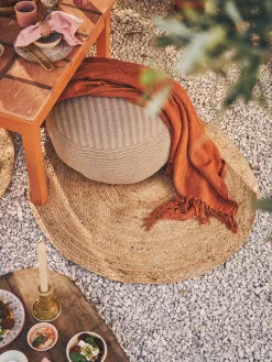Clearance Søstrene Grene Schweiz Teppich Ø90 Nature