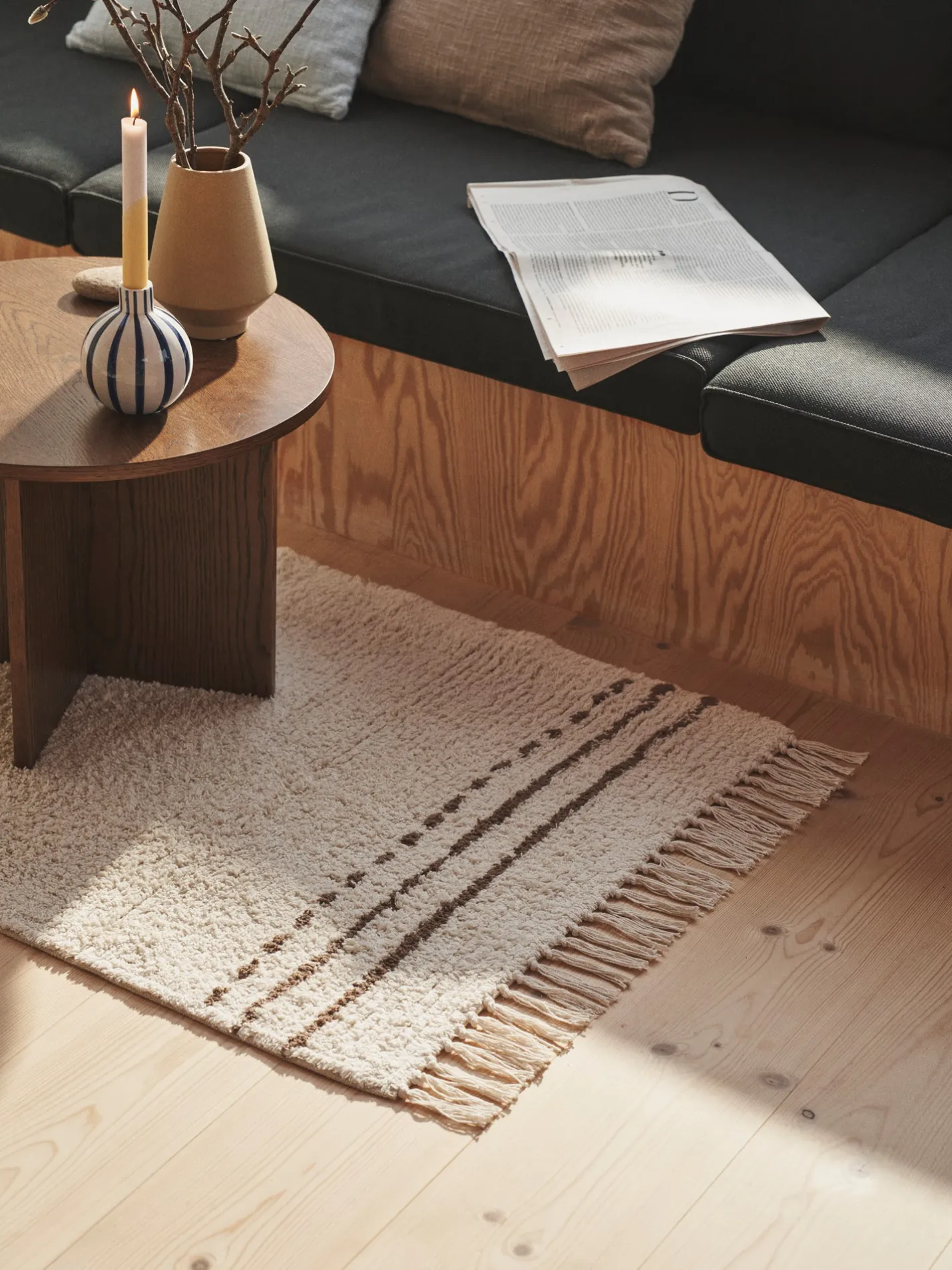 New Søstrene Grene Schweiz Teppich 70 X 140 Camel