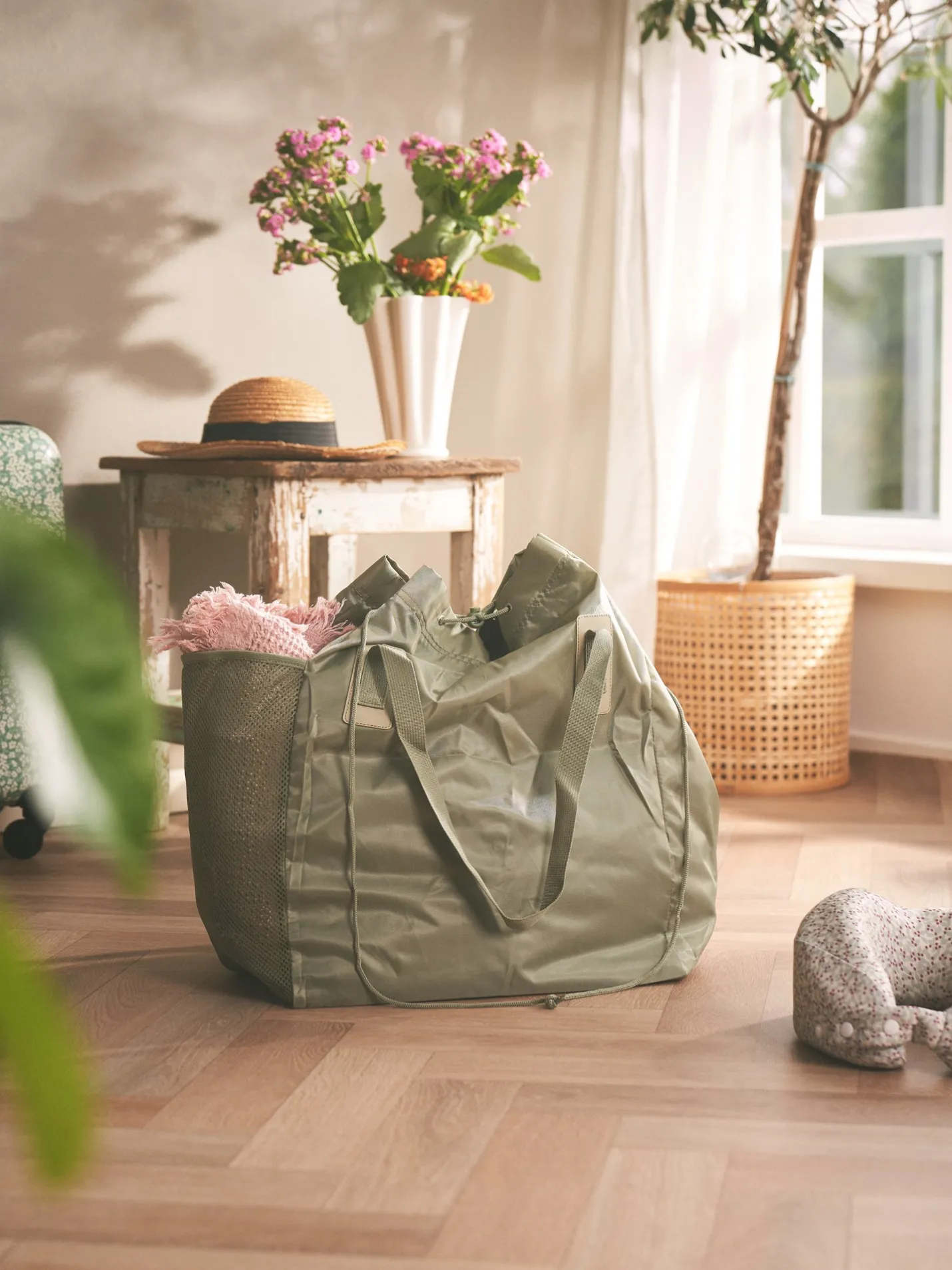 Discount Søstrene Grene Schweiz Tragetasche Olive Green