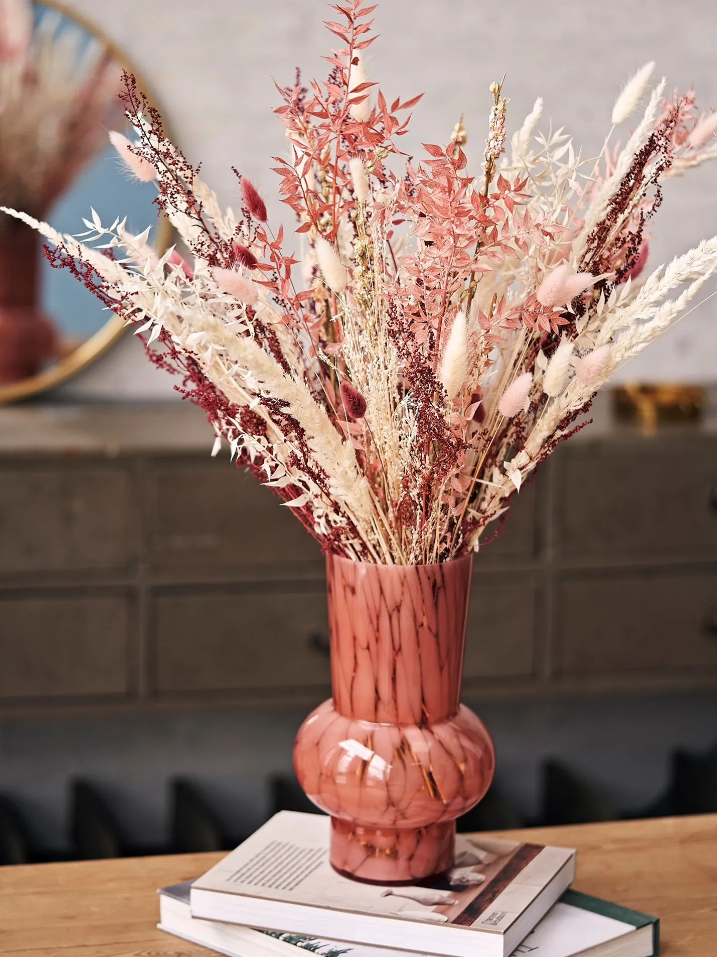 Søstrene Grene Schweiz Trockenblumen Rosa Medium Cherry Red