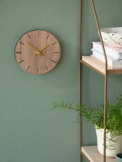 Best Søstrene Grene Schweiz Wanduhr Walnut Ø12 Dark Wood
