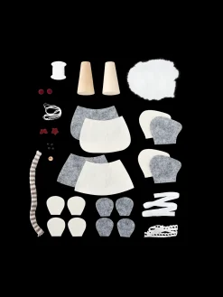 Outlet Søstrene Grene Schweiz Weihnachtsmäuse DIY-Set Grey