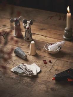 Outlet Søstrene Grene Schweiz Weihnachtsmäuse DIY-Set Grey