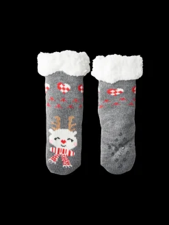 Hot Søstrene Grene Schweiz Weihnachtssocken Für Kinder 31/34 Anthracite