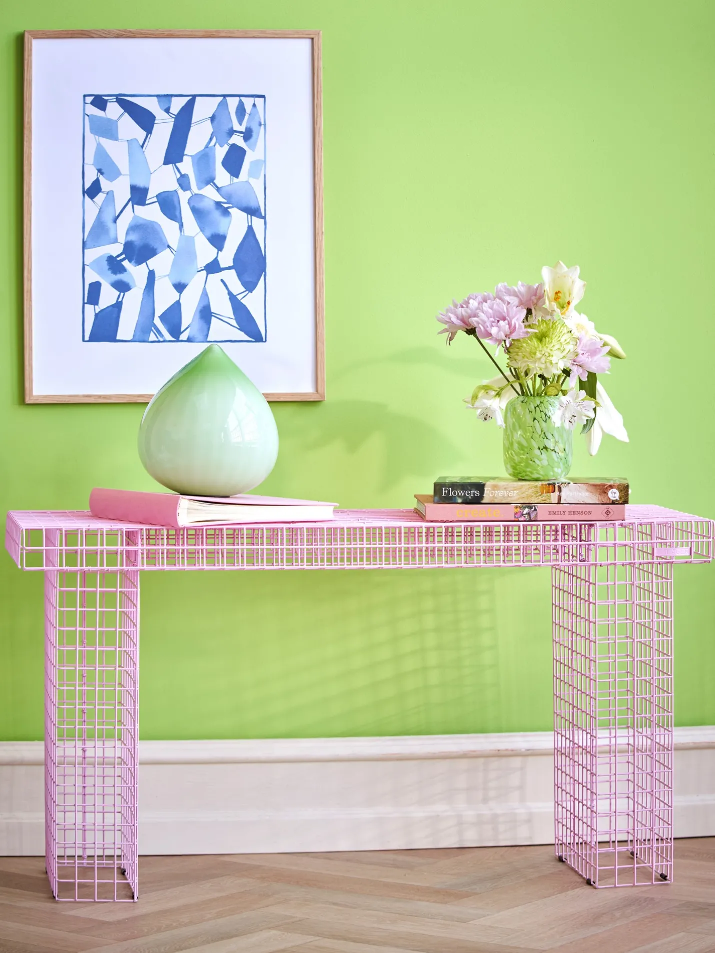 New Søstrene Grene Schweiz WIRE BENCH Bank Rose