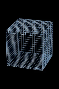 Discount Søstrene Grene Schweiz WIRE CUBIC Würfelregal Smokey Blue