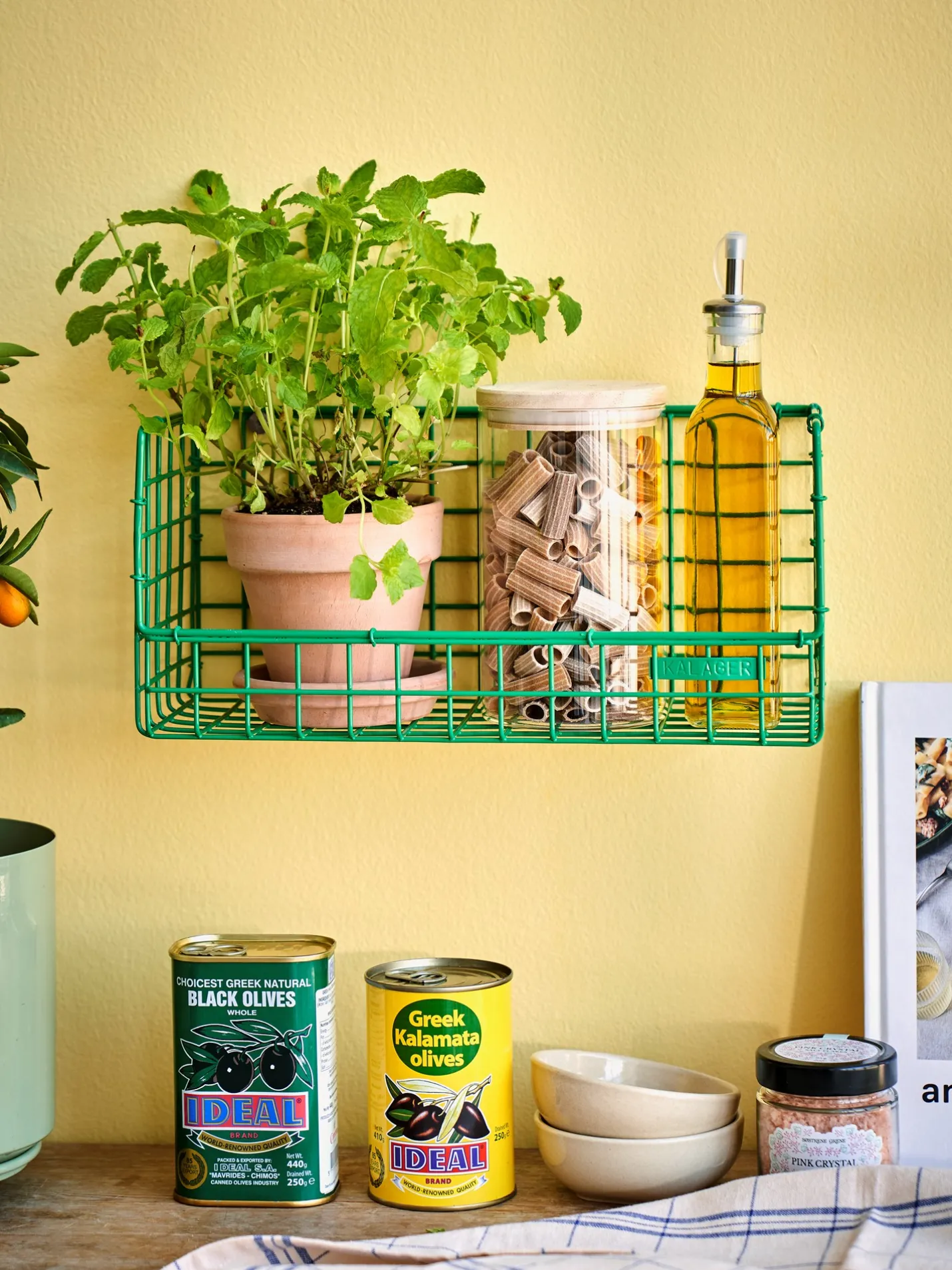 Sale Søstrene Grene Schweiz WIRE SHELF Wandregal Green