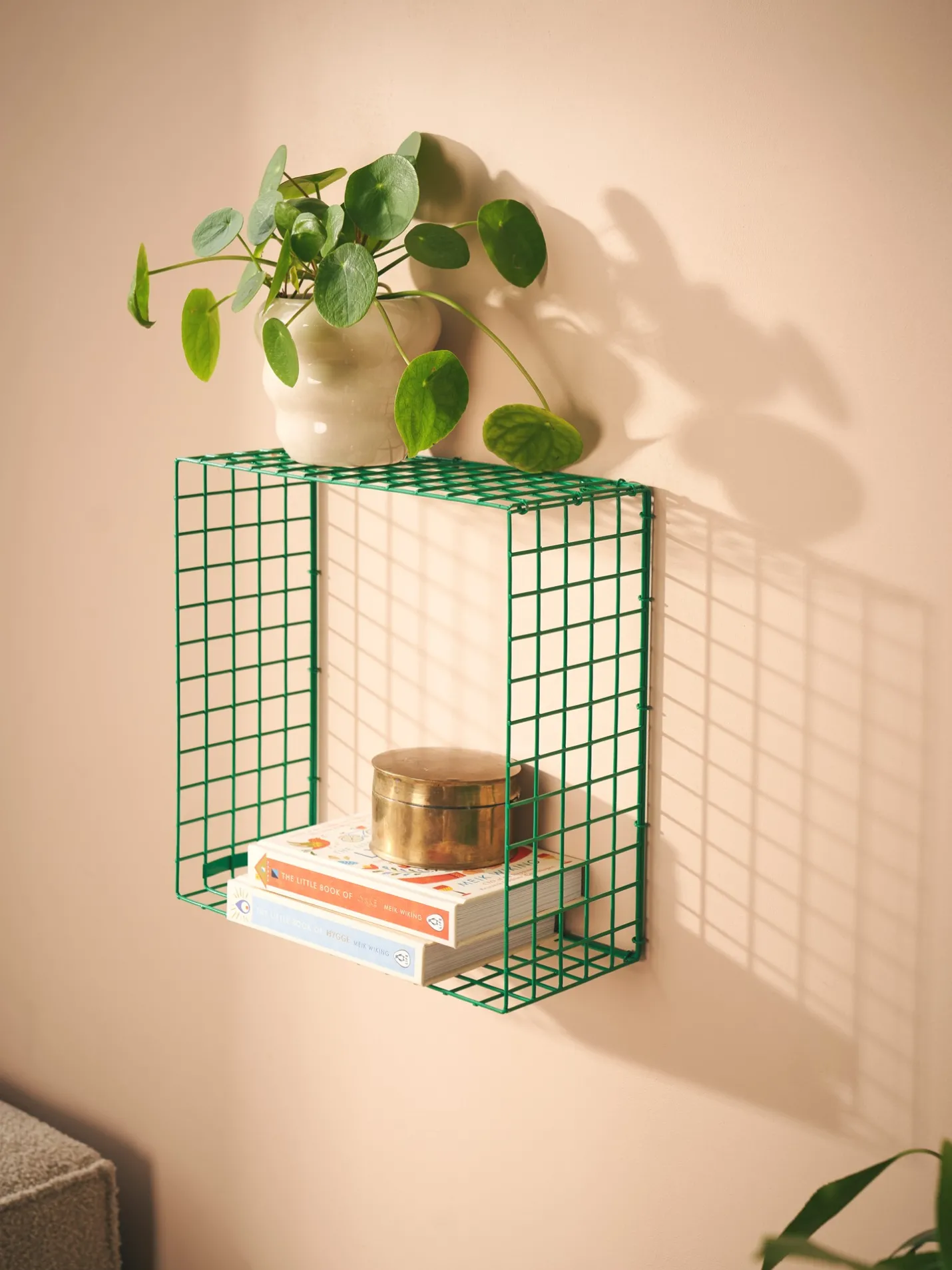 Søstrene Grene Schweiz WIRE SQUARE Wandregal Green