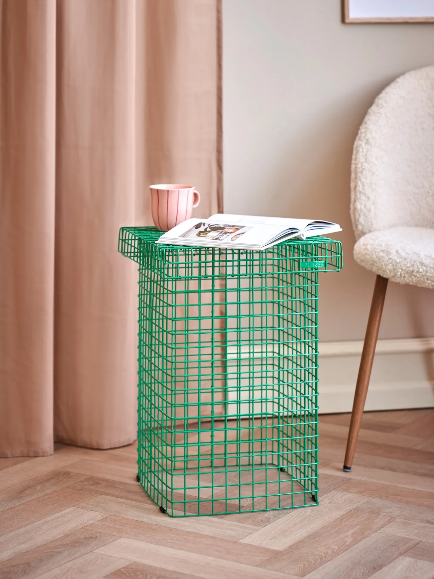 Discount Søstrene Grene Schweiz WIRE STOOL Hocker Green