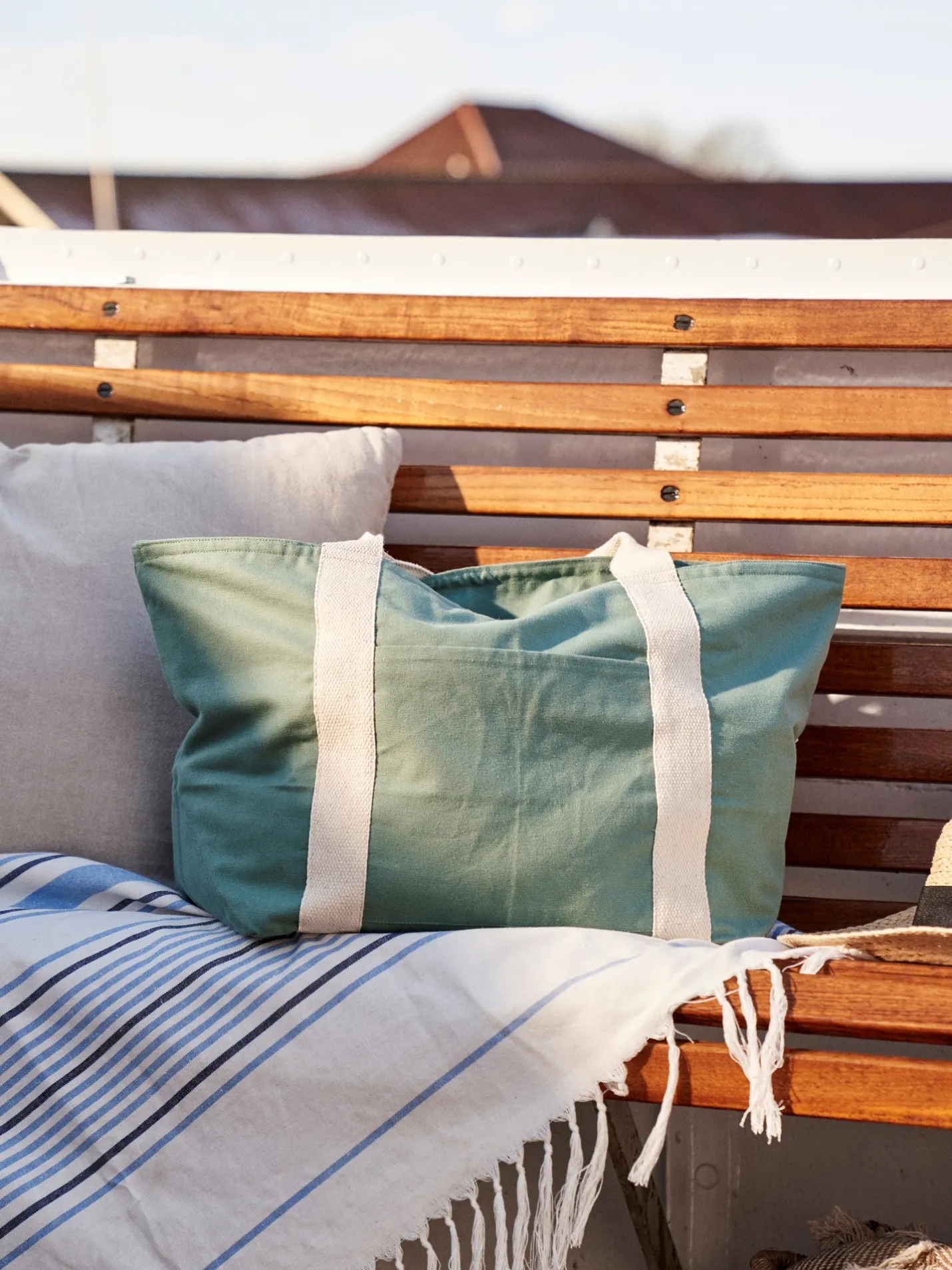 Online Søstrene Grene Schweiz Wochenendtasche Moss Green